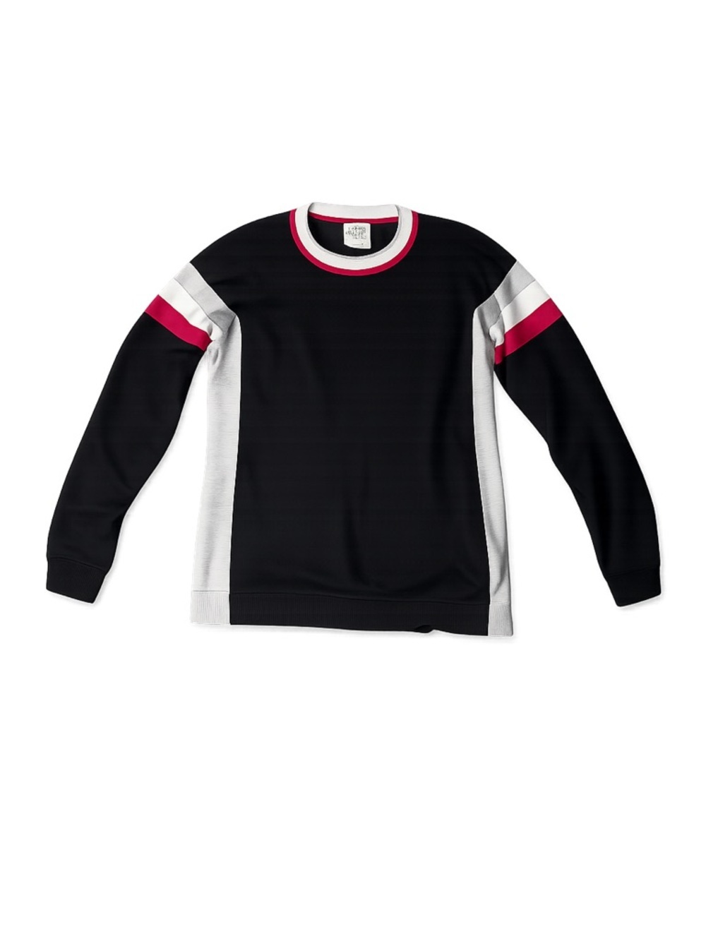 Hippie Rose Colorblock Crewneck Sweatshirt Black Long Sleeve Size M
103